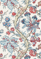 Thibaut CHATELAIN Blue and Red Wallpaper