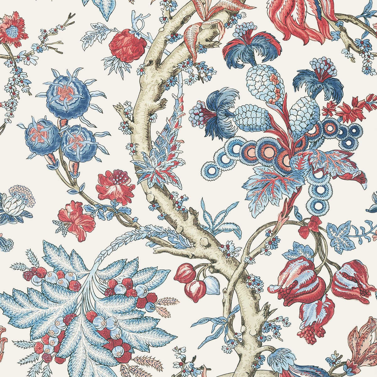 Thibaut Chatelain Blue And Red Wallpaper