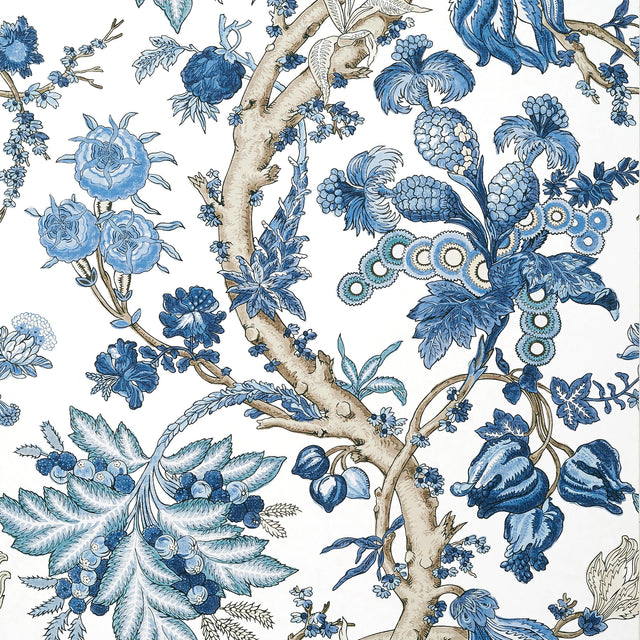 Thibaut Chatelain Blue And White Wallpaper