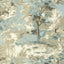 Thibaut Lincoln Toile Beige And Spa Blue Wallpaper
