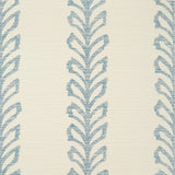 Thibaut Evia Blue And Off White Wallpaper