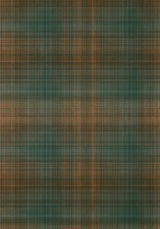 Thibaut INVERNESS Teal and Clay Wallpaper