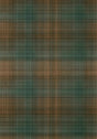 Thibaut INVERNESS Teal and Clay Wallpaper