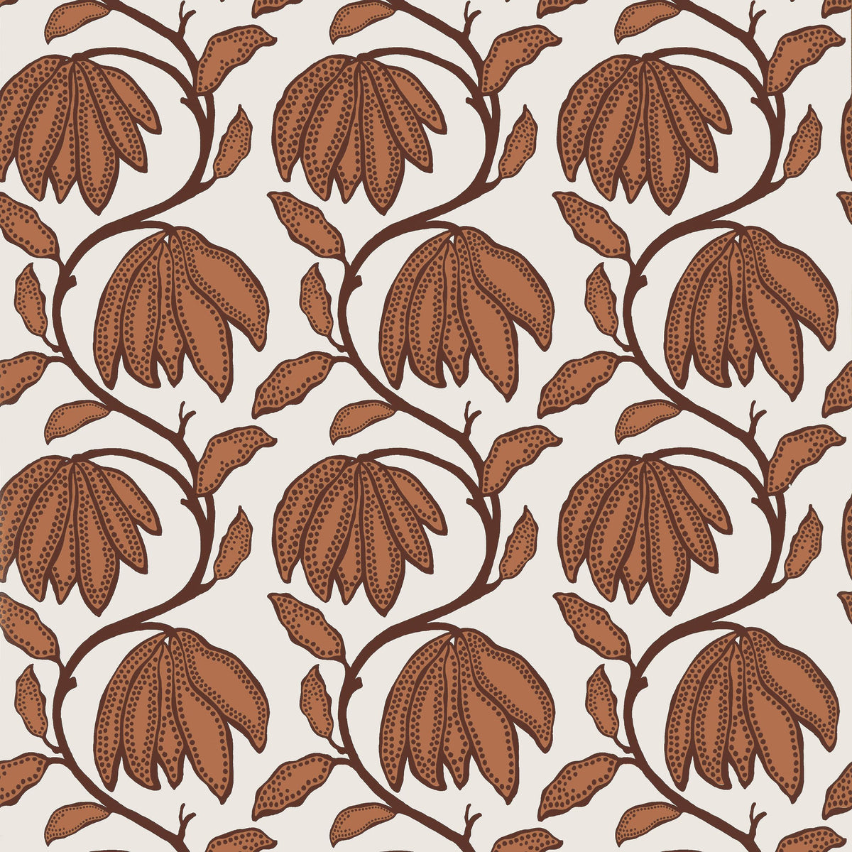 Thibaut Desert Flower Ochre Wallpaper