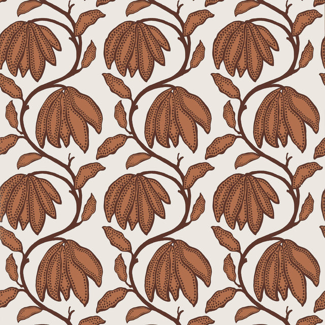 Thibaut DESERT FLOWER Ochre Wallpaper