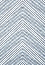 Thibaut ELEVATION Blue and White Wallpaper