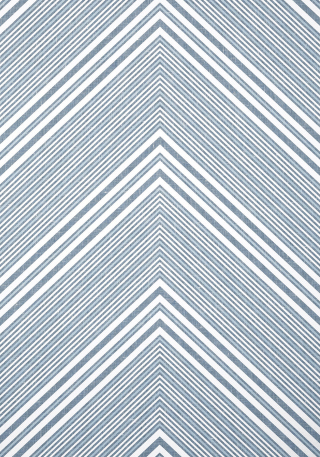 Thibaut ELEVATION Blue and White Wallpaper