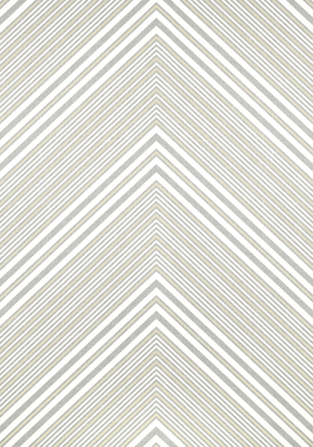 Thibaut ELEVATION Grey and White Wallpaper