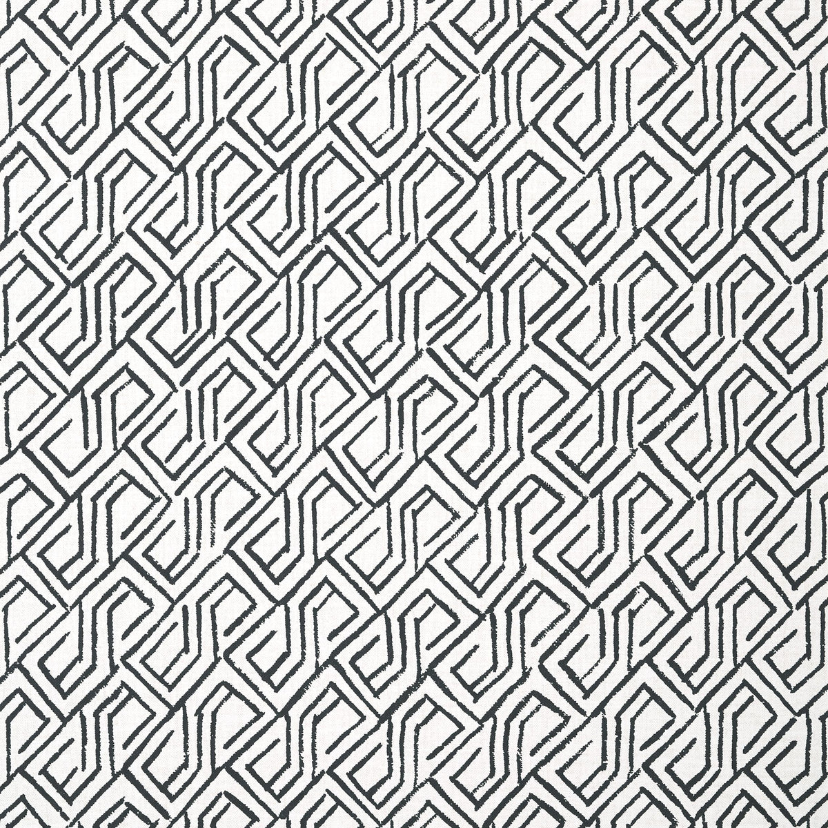 Thibaut Tortona Black And White Wallpaper
