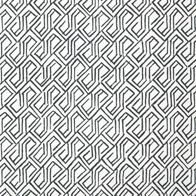 Thibaut Tortona Black And White Wallpaper