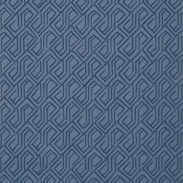 Thibaut Tortona Navy Wallpaper