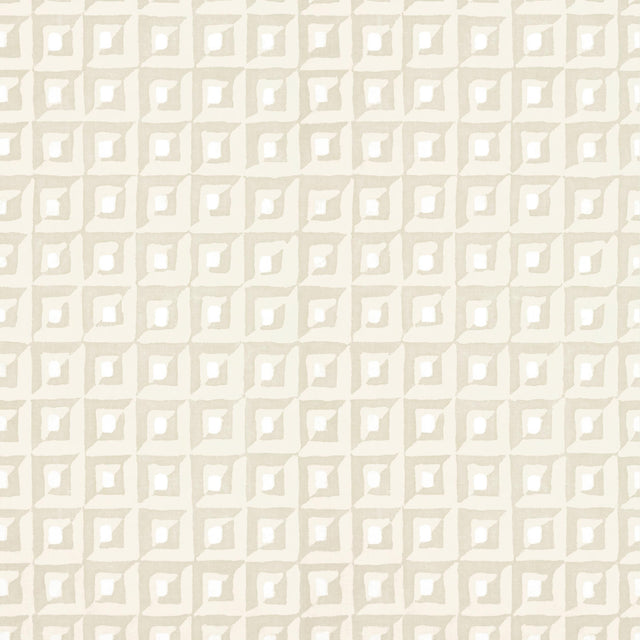 Thibaut Square Dance Beige Wallpaper