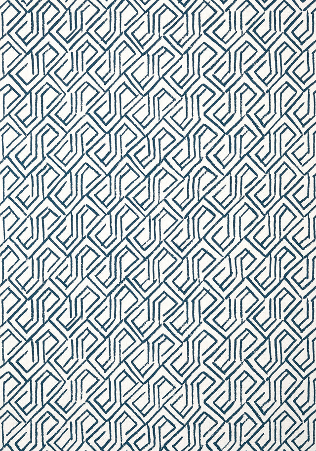 Thibaut TORTONA Navy and White Wallpaper
