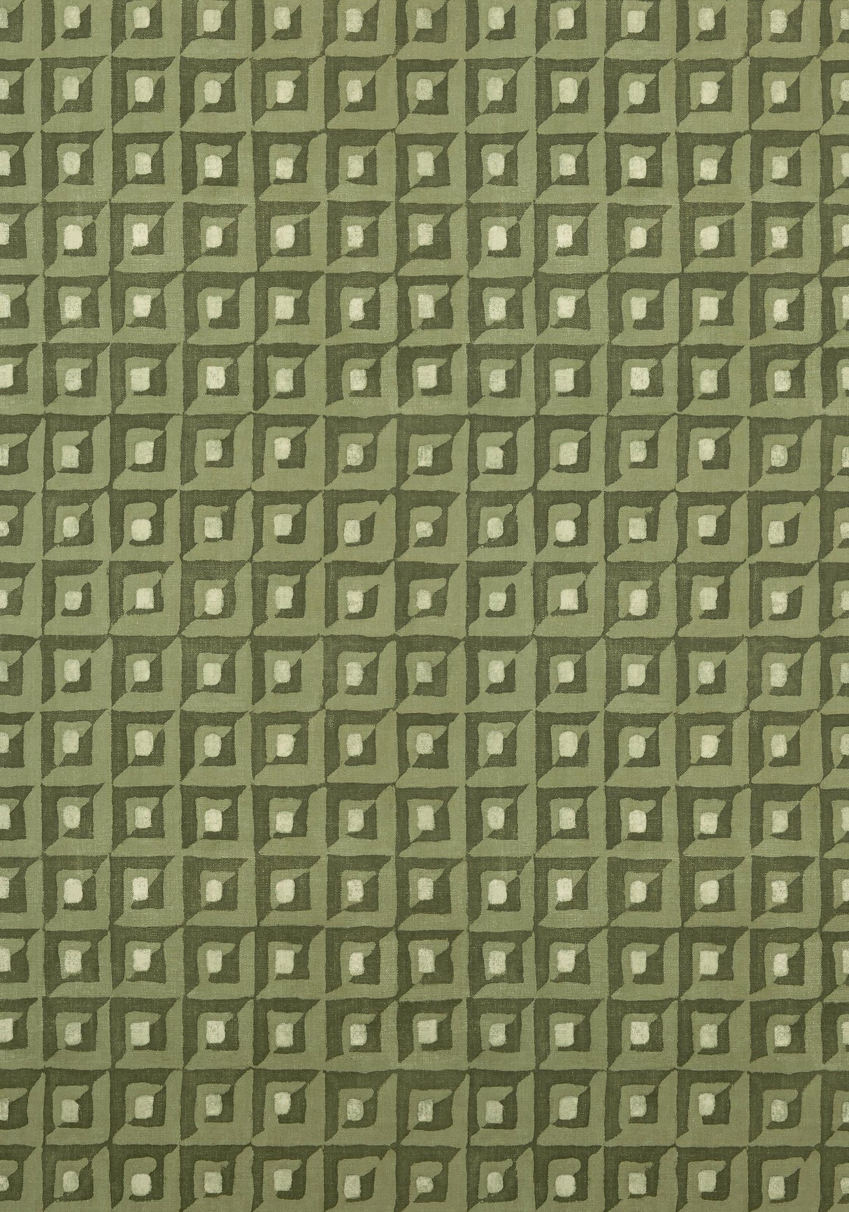 Thibaut SQUARE DANCE Olive Green Wallpaper