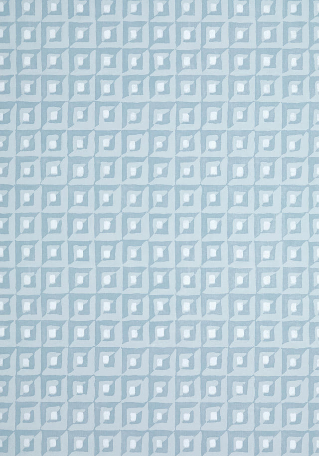 Thibaut SQUARE DANCE Light Blue Wallpaper