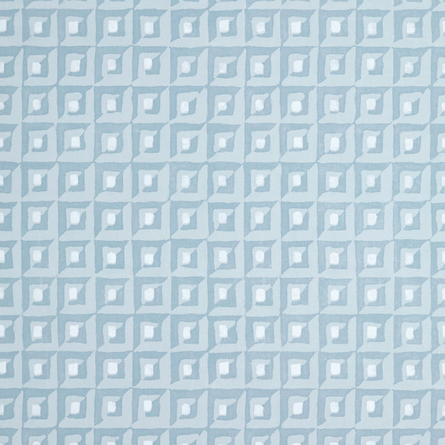 Thibaut Square Dance Light Blue Wallpaper