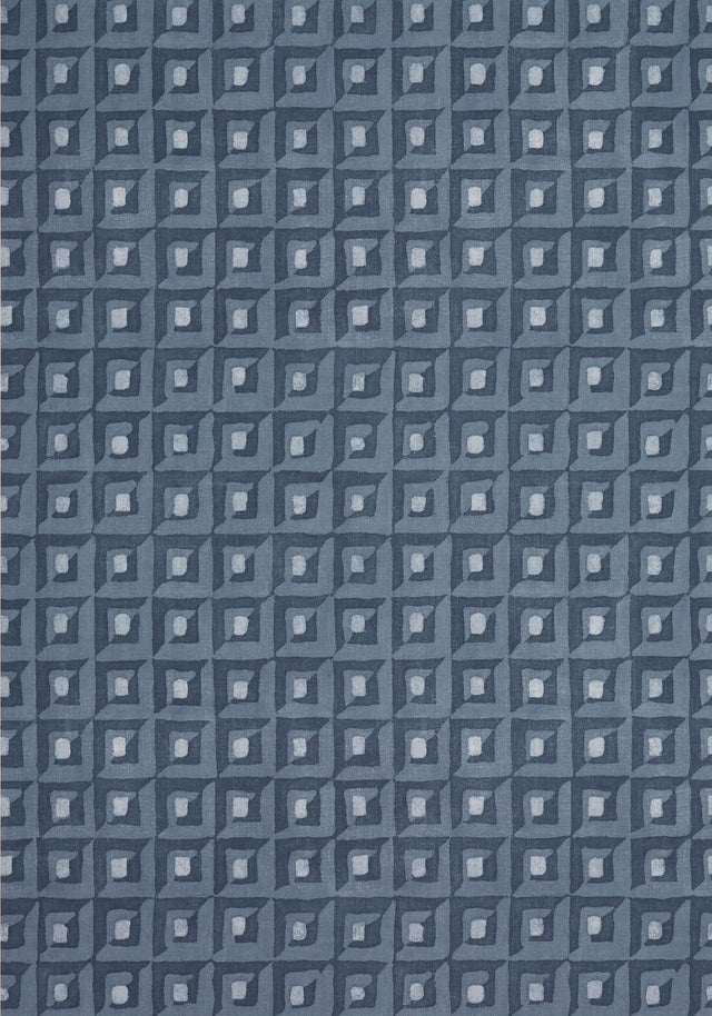Thibaut SQUARE DANCE Navy Wallpaper