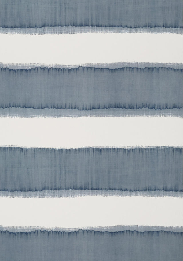 Thibaut MIZU STRIPE Slate Blue Wallpaper