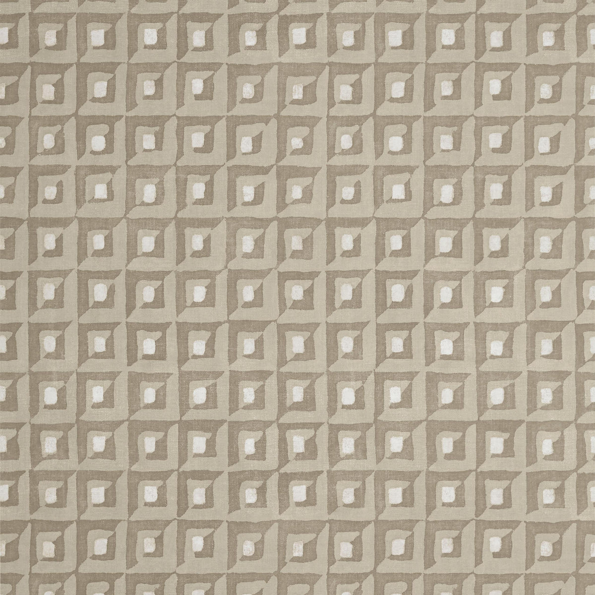 Thibaut Square Dance Taupe Wallpaper