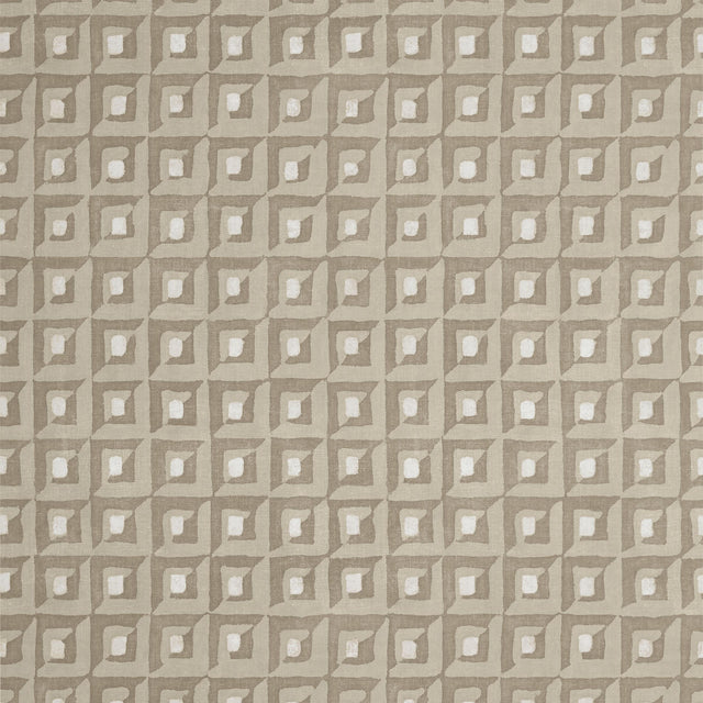 Thibaut Square Dance Taupe Wallpaper
