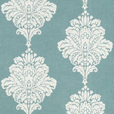 Thibaut Arturo Damask Turquoise Wallpaper