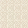 Thibaut Alston Trellis Flax Wallpaper