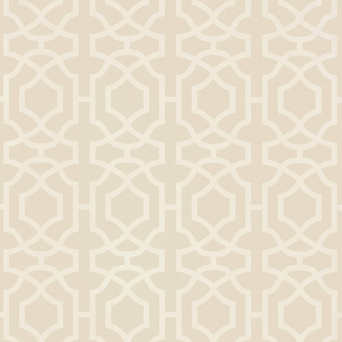 Thibaut Alston Trellis Flax Wallpaper