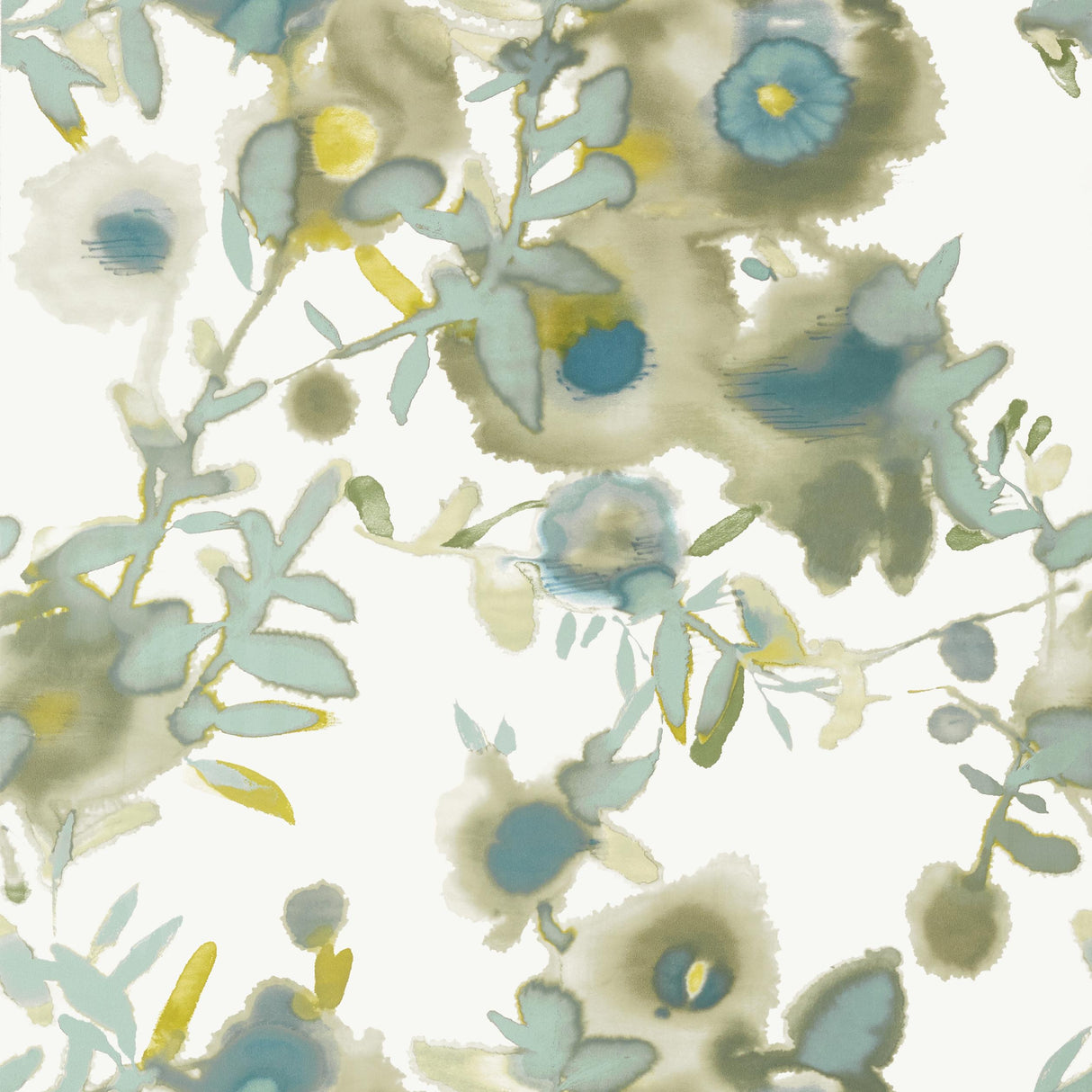 Thibaut Open Spaces Beige And Teal Wallpaper