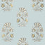 Thibaut Lily Flower Spa Blue Wallpaper