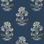 Thibaut Lily Flower Navy Wallpaper