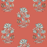 Thibaut Lily Flower Coral Wallpaper