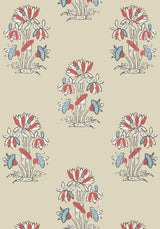 Thibaut LILY FLOWER Beige and Sunbaked Wallpaper