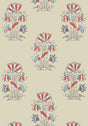 Thibaut LILY FLOWER Beige and Sunbaked Wallpaper