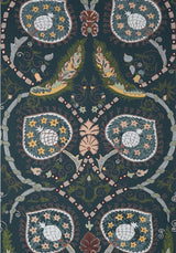 Thibaut LEWIS Charcoal and Bluestone Wallpaper