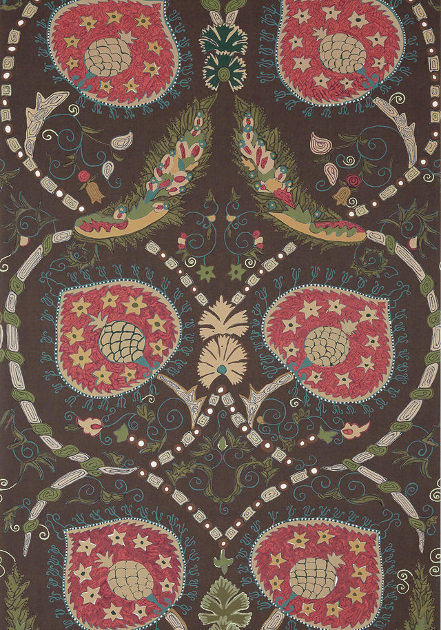 Thibaut LEWIS Brown Wallpaper