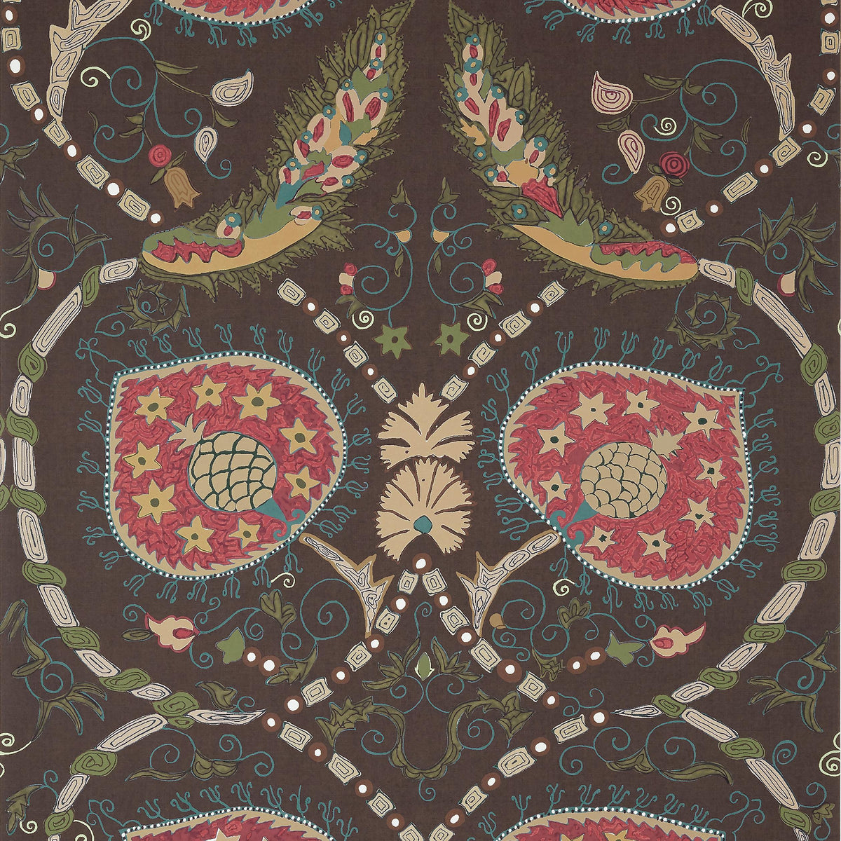 Thibaut Lewis Brown Wallpaper