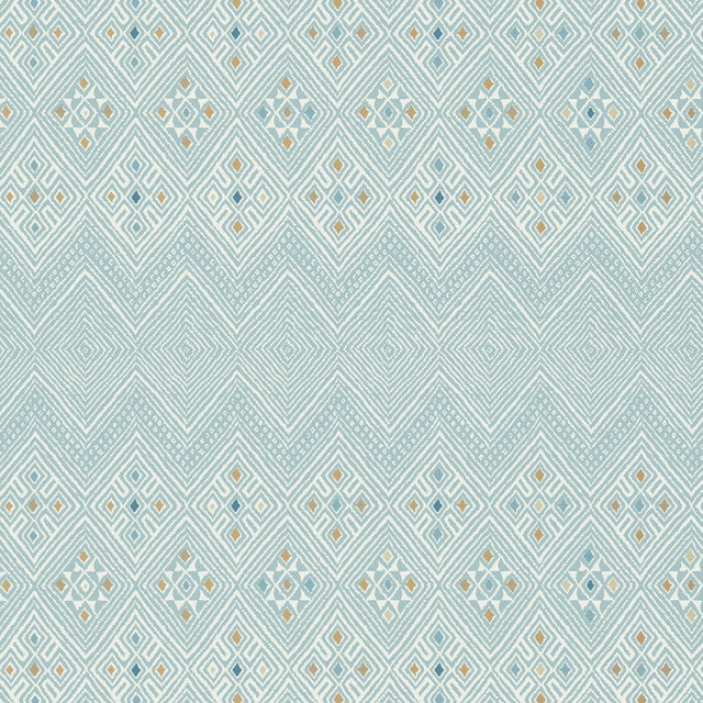 Thibaut High Plains Spa Blue Wallpaper
