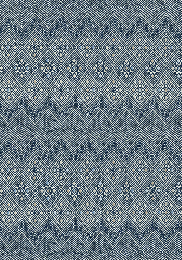 Thibaut HIGH PLAINS Navy and White Wallpaper