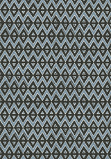 Thibaut TIBURON Black and Mineral Blue Wallpaper
