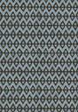 Thibaut TIBURON Black and Mineral Blue Wallpaper