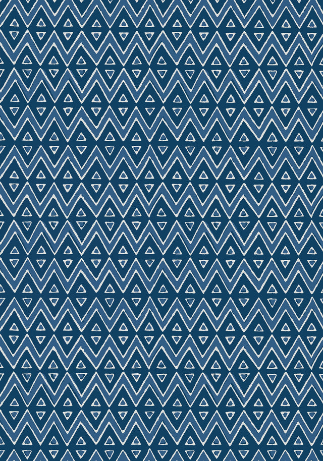 Thibaut TIBURON Navy Wallpaper