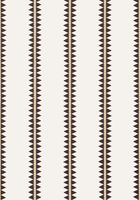 Thibaut RENO STRIPE Black Wallpaper