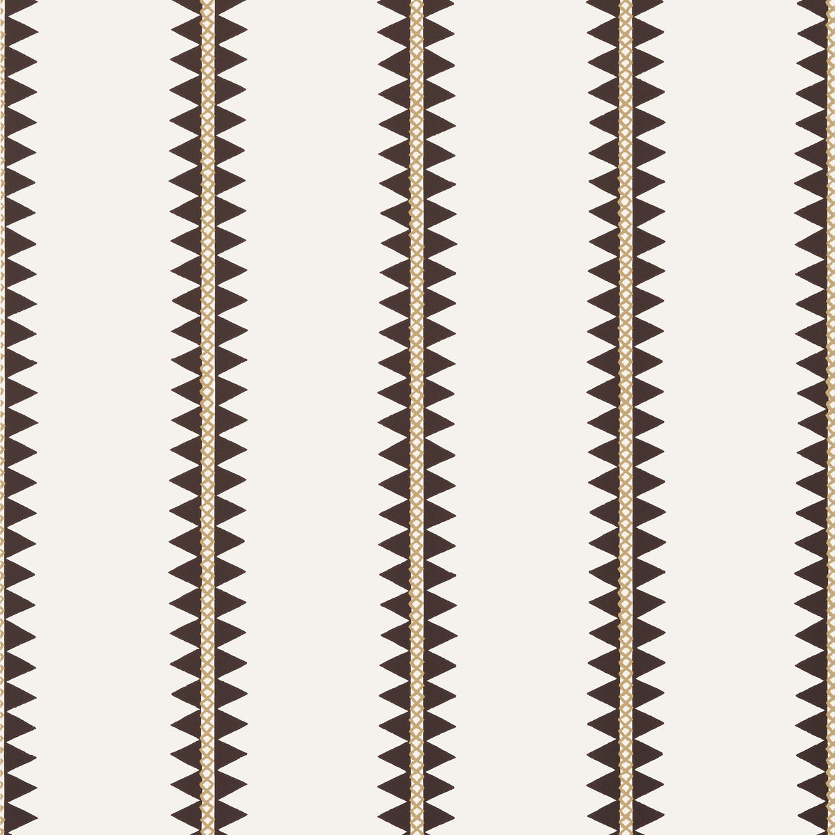 Thibaut Reno Stripe Black Wallpaper