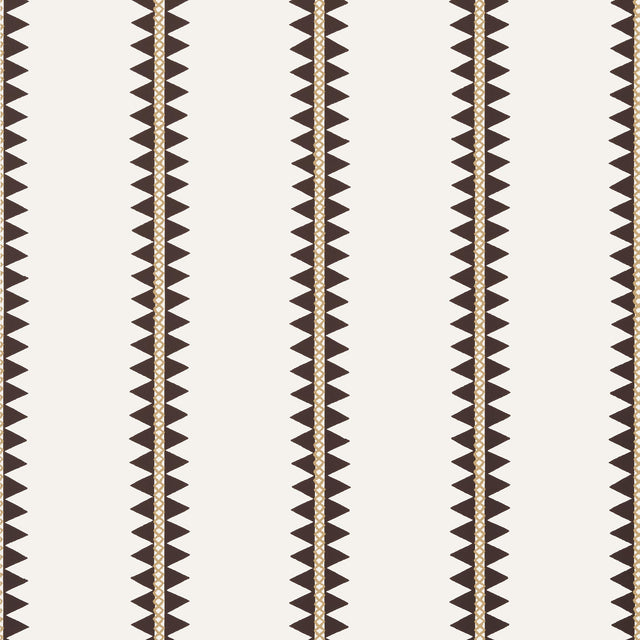 Thibaut Reno Stripe Black Wallpaper