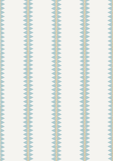 Thibaut RENO STRIPE Spa Blue Wallpaper