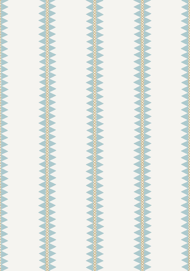 Thibaut RENO STRIPE Spa Blue Wallpaper
