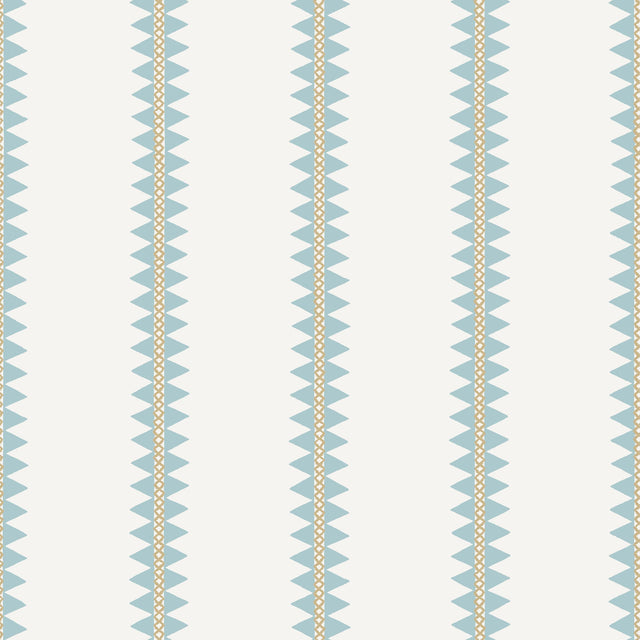 Thibaut Reno Stripe Spa Blue Wallpaper
