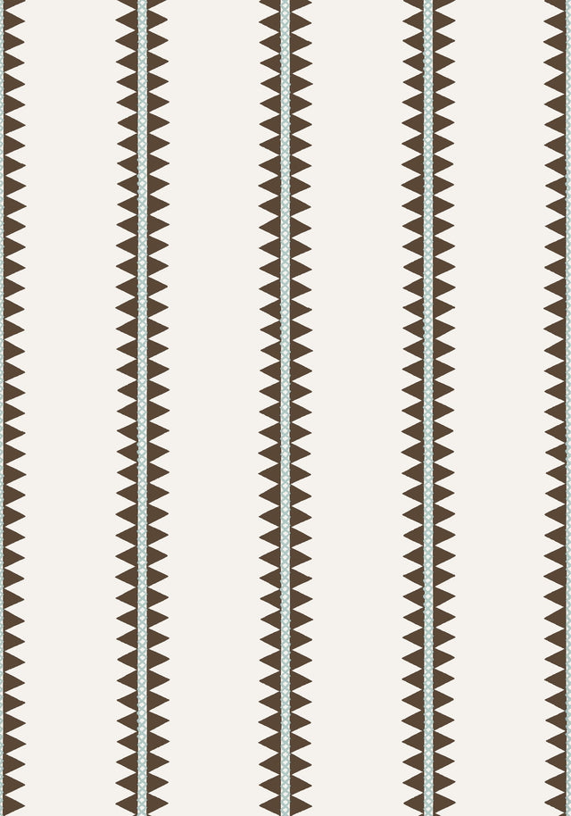Thibaut RENO STRIPE Brown Wallpaper