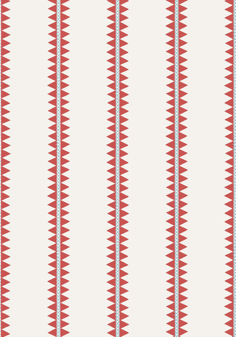 Thibaut RENO STRIPE Coral Wallpaper