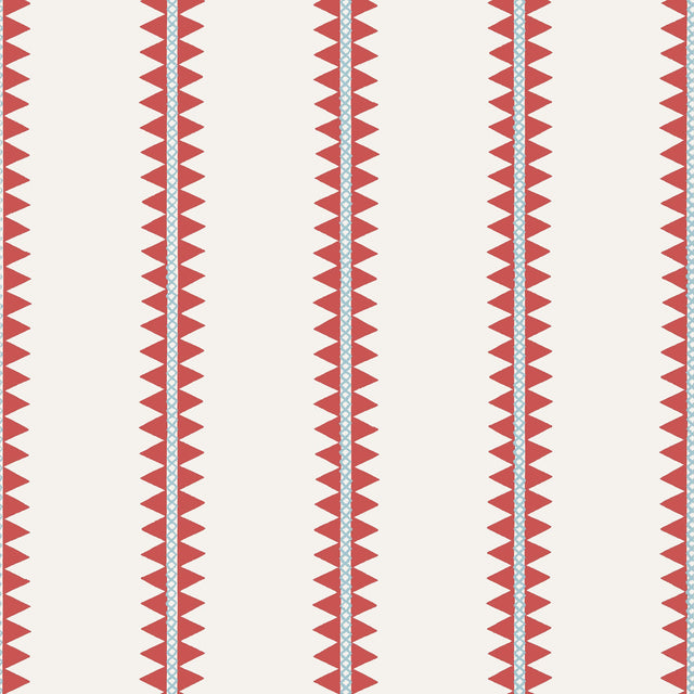 Thibaut Reno Stripe Coral Wallpaper